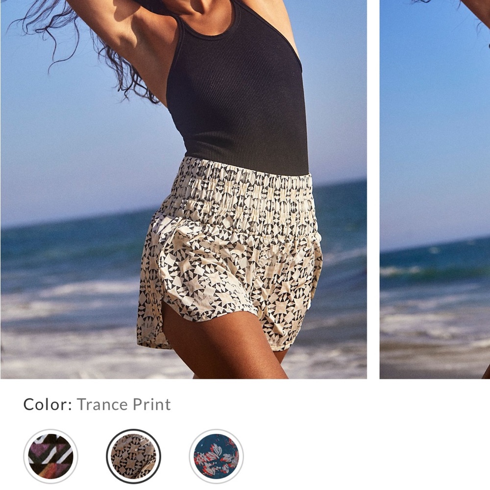 Free people “the way home” print shorts